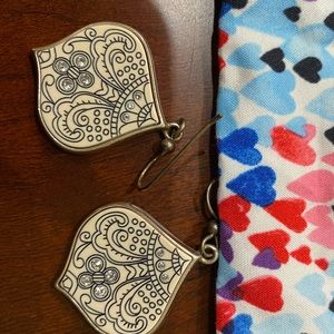 Brighton enamel and Swarovski dangle earrings